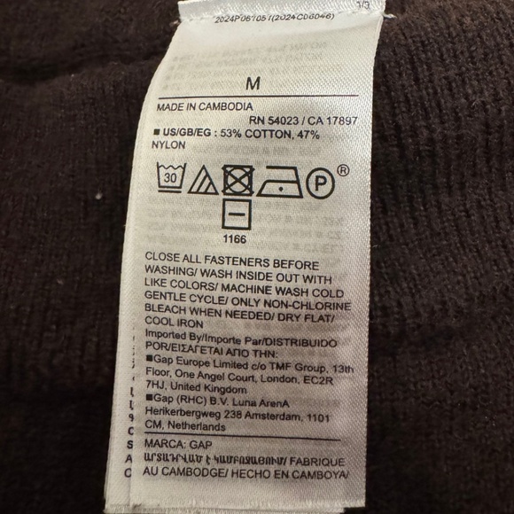 Chocolate Brown GAP Cash Soft Sweater Pant - Picture 3 of 4